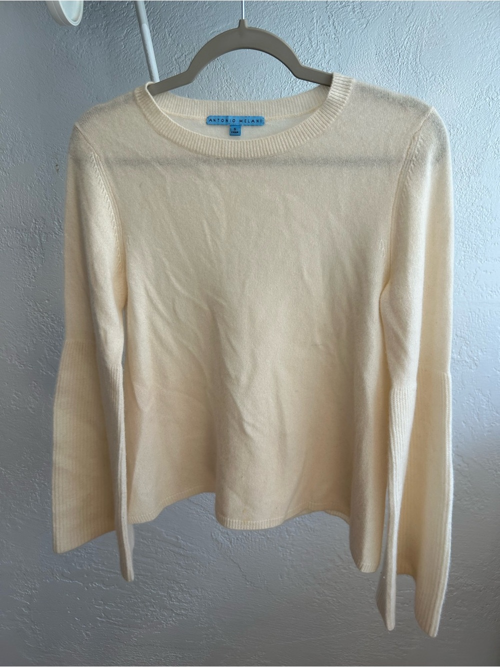 ANTONIO MELANI Cream Crew Neck Sweater